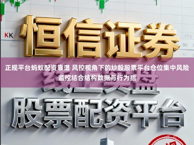 正规平台蚂蚁配资靠谱 风控视角下的炒股股票平台仓位集中风险监控结合结构数据与行为指